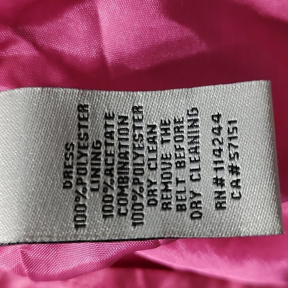 Eliza J Fit and Flare Sleeveless Floral Pink and White Dress Size 12 - Picture 7 of 7